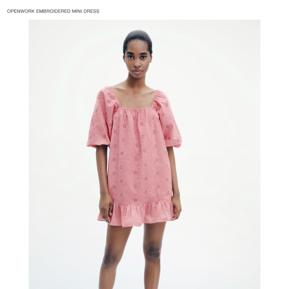 Openwork mini dress - Zara